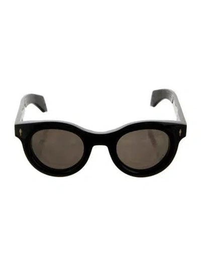 Pre-owned Jacques Marie Mage Hitchcock 'jasper' Cat-eye Sunglasses In Black