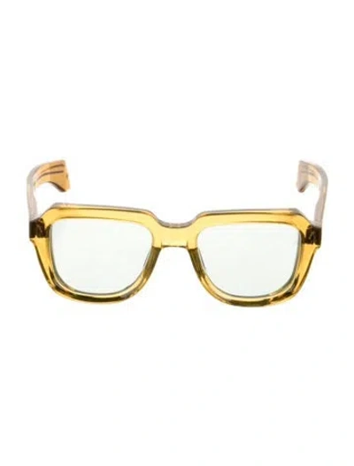 Pre-owned Jacques Marie Mage Hopper Square Eyeglasses In Yellow