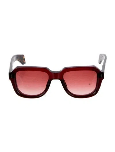 Pre-owned Jacques Marie Mage Hopper Square Sunglasses In Brown