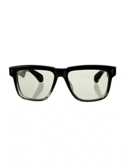 Pre-owned Jacques Marie Mage Hyannis Wayfarer Sunglasses In Black