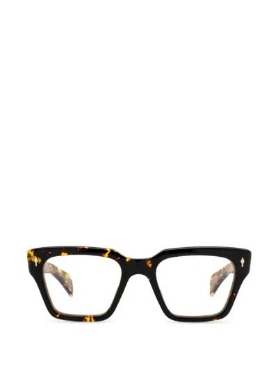 Jacques Marie Mage Ichikawa Square-frame Glasses In Brown