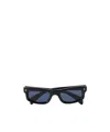 Jacques Marie Mage Initials Rectangular-frame Acetate Sunglasses In Black