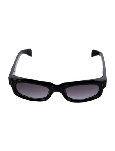 Pre-owned Jacques Marie Mage Initials Square Sunglasses In Blac
