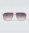Jacques Marie Mage Jagger Aviator Sunglasses In Gold