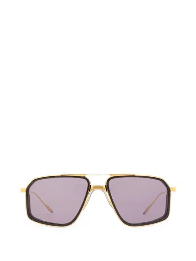 Jacques Marie Mage Jagger Geometric-frame Sunglasses In 골드 톤