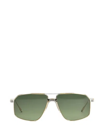 Jacques Marie Mage Jagger Geometric-frame Sunglasses In Gold