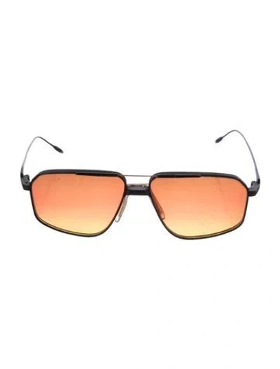 Pre-owned Jacques Marie Mage Jagger Square Sunglasses In Black