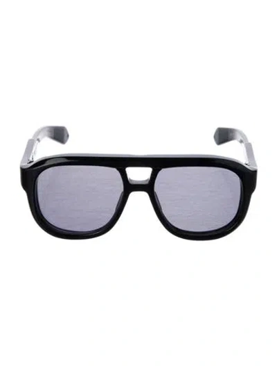 Pre-owned Jacques Marie Mage Jasper Square Sunglasses In Black