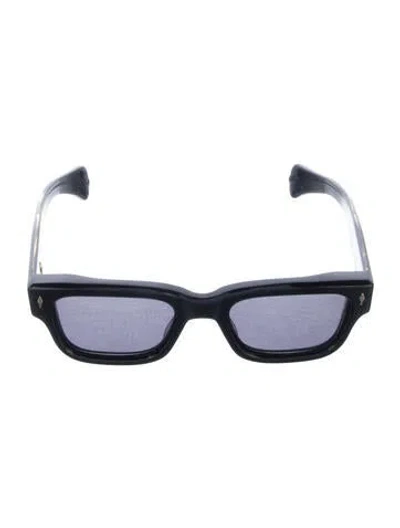 Pre-owned Jacques Marie Mage Jeff Wayfarer Sunglasses In Black/gold