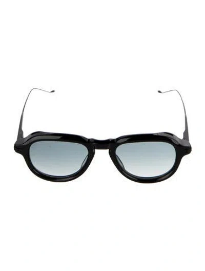 Pre-owned Jacques Marie Mage Jenkins Round Sunglasses In Black