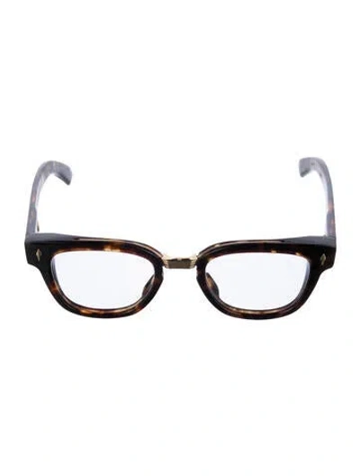 Pre-owned Jacques Marie Mage Jules Square Eyeglasses In Brown