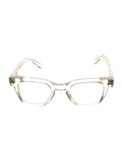 Pre-owned Jacques Marie Mage Julien Square Eyeglasses In Transparent