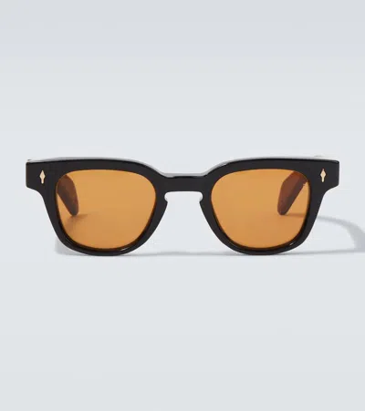 Jacques Marie Mage Julien Square Sunglasses In Black