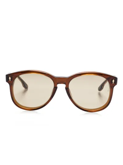 Jacques Marie Mage Kay Sunglasses In Brown