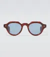 Jacques Marie Mage Kellerman Round Sunglasses In Brown