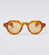 Jacques Marie Mage Kellerman Round Sunglasses In Burgundy