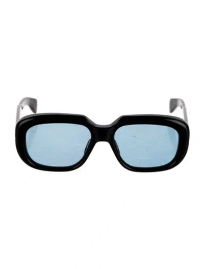 Pre-owned Jacques Marie Mage Kobo Square Sunglasses In Black