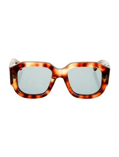 Pre-owned Jacques Marie Mage Lacy Oversize Sunglasses In Brown