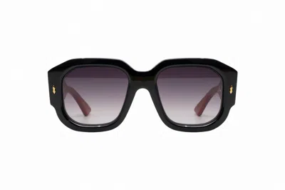 Jacques Marie Mage Lacy Square Frame Sunglasses In Black