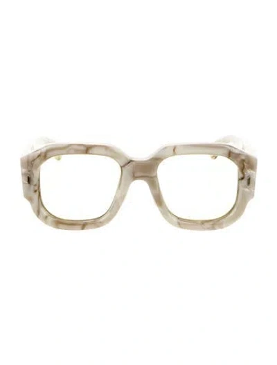 Pre-owned Jacques Marie Mage Lacy Square Sunglasses In Neutrals