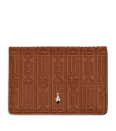 Jacques Marie Mage Leather Monogram Cassandre Bifold Wallet In Brown