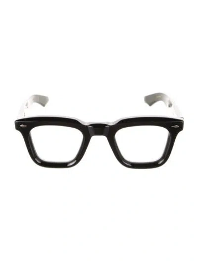 Pre-owned Jacques Marie Mage Leclair Square Eyeglasses In Black
