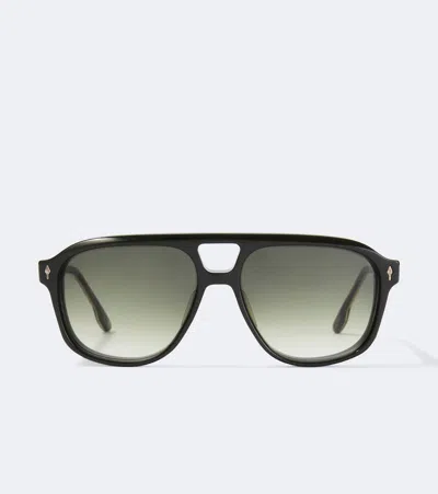 Jacques Marie Mage Leonard Aviator Sunglasses In Grün