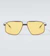 Jacques Marie Mage Logo Aviator Sunglasses In Multi