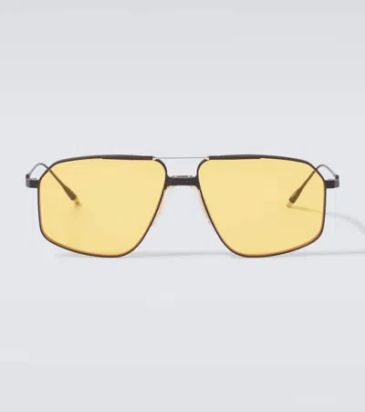 Jacques Marie Mage Logo Aviator Sunglasses In Multi