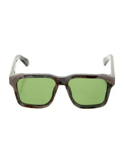 Pre-owned Jacques Marie Mage Lucknow Square Sunglasses In Multi