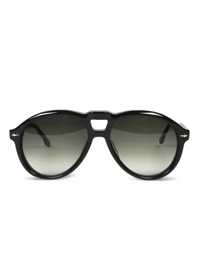 Jacques Marie Mage Mage Pilot-frame Sunglasses In Black