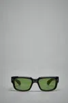 Jacques Marie Mage Mattei Rectangular-frame Acetate Sunglasses In Black