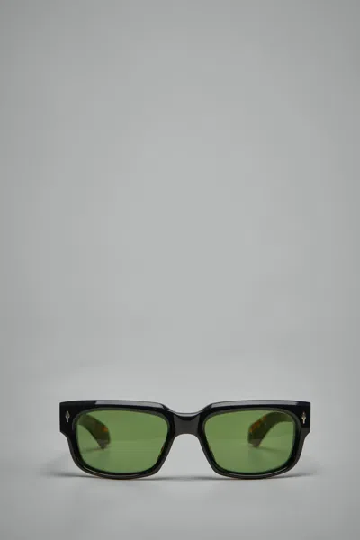 Jacques Marie Mage Mattei Rectangular-frame Acetate Sunglasses In Black