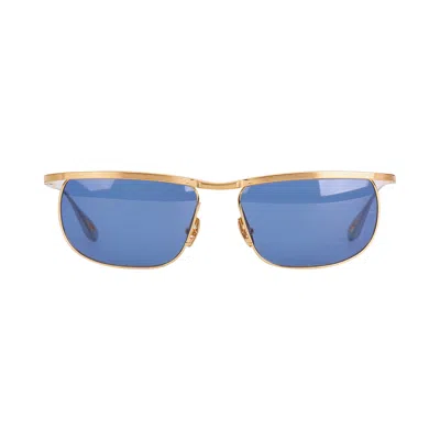 Pre-owned Jacques Marie Mage Melville Sunglasses 'gold'