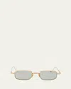 Jacques Marie Mage Men's Ringo 2 Titanium Rectangle Sunglasses In Altan