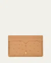 Jacques Marie Mage Men's Theodore Ostrich Card Case In Natural