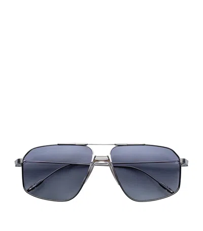 Jacques Marie Mage Metal Jagger Sunglasses In Blue