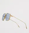 Jacques Marie Mage Metal Jagger Sunglasses In Blue