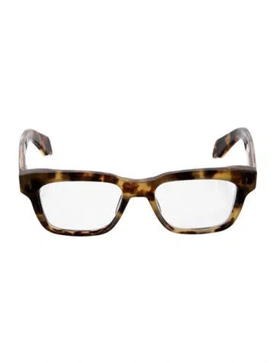 Pre-owned Jacques Marie Mage Molino Square Eyeglasses In Brown/neutrals