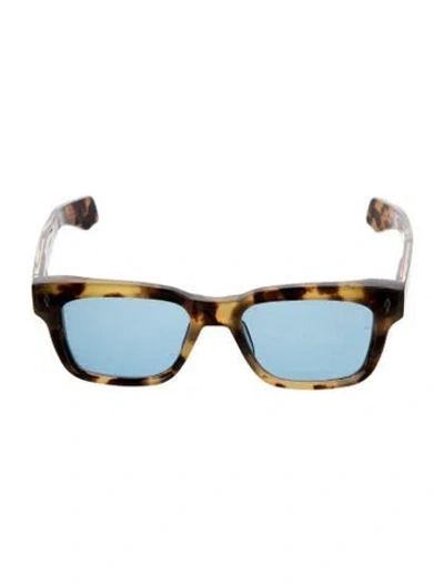 Pre-owned Jacques Marie Mage Molino Square Sunglasses In Brown