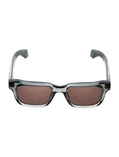 Pre-owned Jacques Marie Mage Molino Square Sunglasses In Clear/green