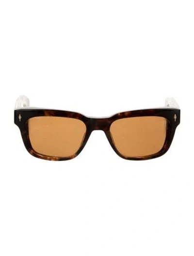 Pre-owned Jacques Marie Mage Molino Wayfarer Sunglasses In Brown
