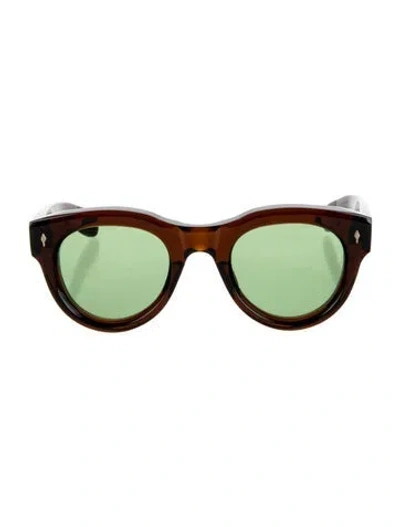 Pre-owned Jacques Marie Mage Molitor Wayfarer Sunglasses In Brown