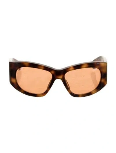 Pre-owned Jacques Marie Mage Nadja Cat-eye Sunglasses In Brown