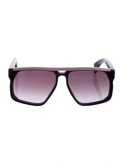 Pre-owned Jacques Marie Mage Neptune Oversize Sunglasses In Purple