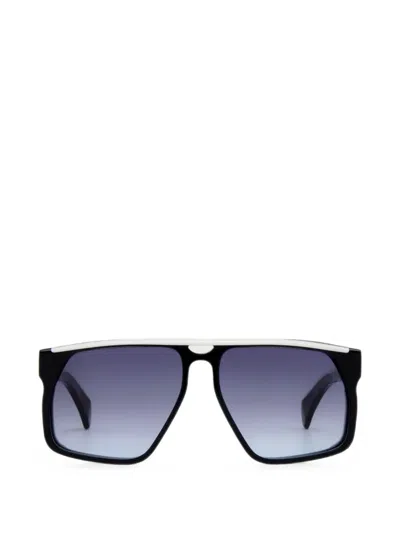 Jacques Marie Mage Neptune Square-frame Sunglasses In Black