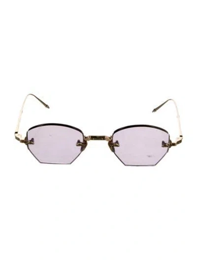 Pre-owned Jacques Marie Mage Oatman Square Sunglasses In Purple