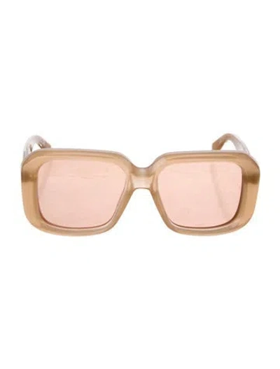 Pre-owned Jacques Marie Mage Pat Square Sunglasses In Neutrals