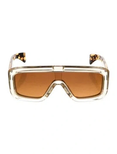Pre-owned Jacques Marie Mage Pausa Square Sunglasses In Neutrals
