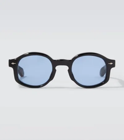 Jacques Marie Mage Petrus Round Sunglasses In Black